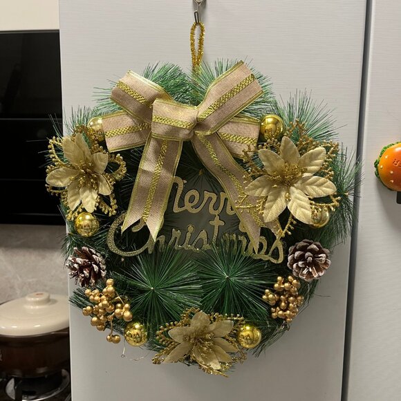 LED Light Wreath - Eco-Friendly PVC Wreath | Holiday/Event/Daily Decoration - Picture 3 of 6